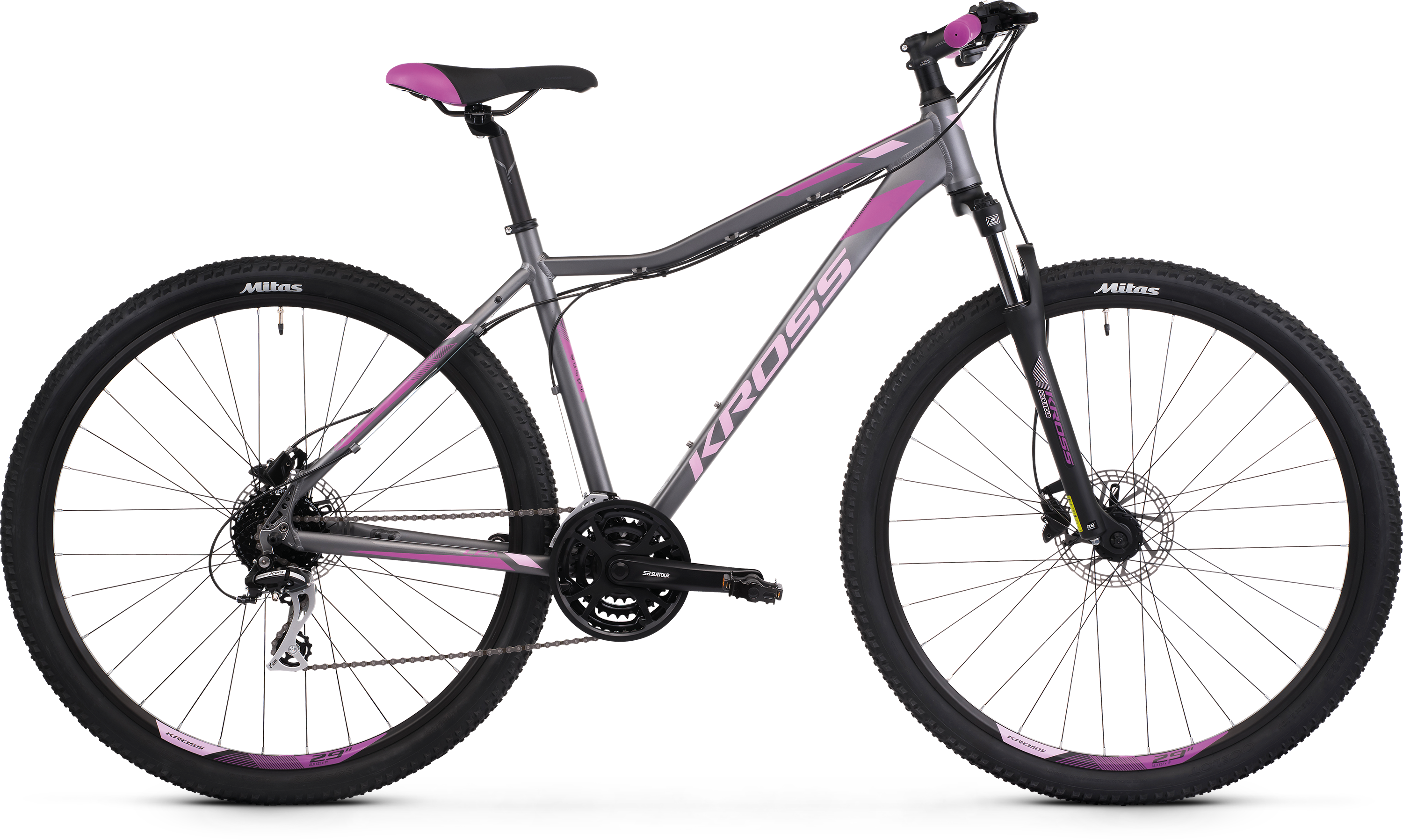 Bicykel KROSS Lea 5.0 27,5" 2022, Gray/Pink, S (17") 
